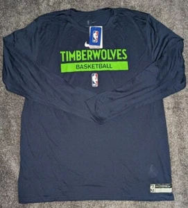 Minnesota Timberwolves Nike NBA Authentics Team Issue Men Navy Blue Aurora XXL-T - Picture 1 of 8