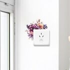 Removable Flower Switch Stickers Easy to Paste Flower Wall Decals  Wall