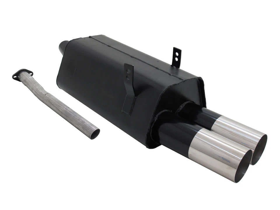 NOVUS Sportauspuff Endschalldämpfer 2x90mm RL passend für BMW 3er E36 320i 323i - Bild 1 von 1