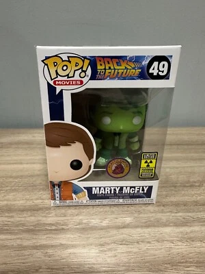 Funko Pop Movies 49 Plutonium Marty McFly Back To The Future 3000 LE GITD Glow - Photo 1/4