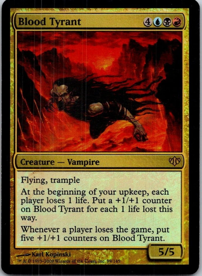 Magic the Gathering Foil Blood Tyrant Conflux MTG Free Shipping! - Image 1 of 1