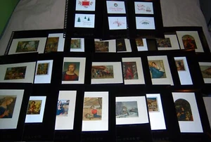 LOT 23 VTG MCDERMUT *SAMPLE* XMAS CARDS SATIN LITHOGRAPHS ITALY GRAFICE RICORDI - Picture 1 of 12