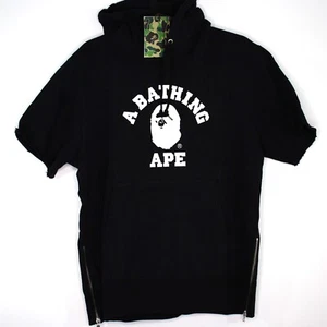 Bape A Bathing Ape BAPE Mens Medium Short Sleeve Hoodie NEW R1648 - Picture 1 of 9
