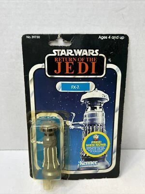 1983 年星球大战 ROTJ 绝地归来 FX-7 公仔 48 张卡背 MOC 密封罕见 J2 — 第 1/4 张图片