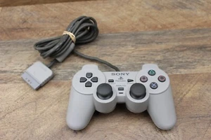Controlador Sony PS1 DualShock Analógico Gris OEM SCPH-1200 Limpio y Probado ¡LEER! - Imagen 1 de 8