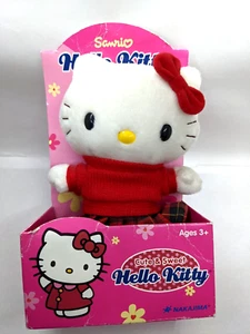 Sanrio Hello Kitty Plüsch süß & süß Schuluniform kariert Nakajima 7 Zoll - Bild 1 von 7