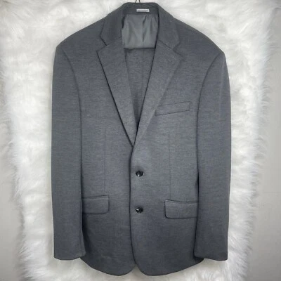JOSEPH ABBOUD Hombre Calce Ajustado Gris Sólido LANA Traje Chaqueta Y Pantalones Blazer Talla 38 Foto 1 de 4
