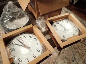 New Vintage 1989! Lathem 12" Face Wall Clock Double sided School Please read - Picture 1 of 10