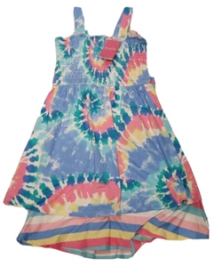 NWT Girls ZUNIE Tie/Dye Rainbow 2 Pk Dresses Size 4/5 XS - Picture 1 of 2