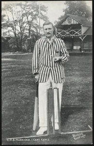 GB. Unused Mockford Cricket Postcard C.H.B. Marsham (Capt, Kent) c1907 - Picture 1 of 2