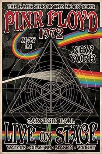 PINK FLOYD - DARK SIDE OF THE MOON TOUR POSTER - 24x36 NEW YORK MUSIC 241342 - Image 1 of 1
