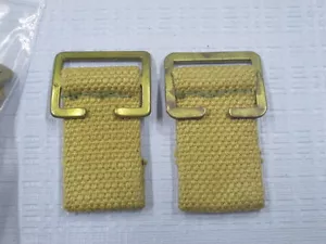 WW2 p37 replacement waist belt rear tabs & buckles 1 pair =2 - Picture 1 of 12