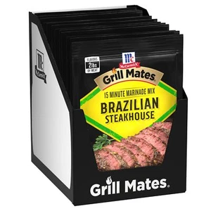 McCormick Grill Mates Brazilian Steakhouse Marinade Mix 1.06 Oz Pack of 12 - Picture 1 of 7