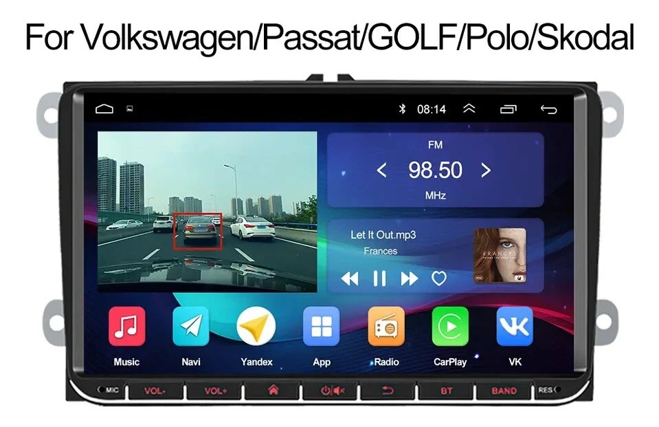 9” Universal VW/SEAT/SKODA/PASSAT/GOLF Android Auto Radio - Bild 1 von 4