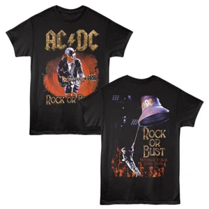ACDC Rock Or Bust World Tour 2015-16 Flames Herren T-Shirt Official Music Merch - Bild 1 von 10