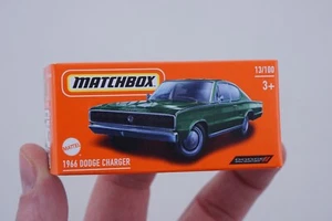 Matchbox 1966 Dodge Charger 1:64 13/100 HVP94 Mattel modellismo - Foto 1 di 1