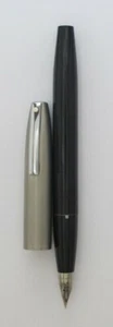 Sheaffer Imperial ll Fountain Pen Black & Silver Medium Pt New Made In Usa - Picture 1 of 2