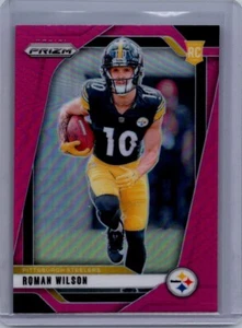 2024 Panini Prizm Pink Roman Wilson Pittsburgh Steelers RC - Bild 1 von 2