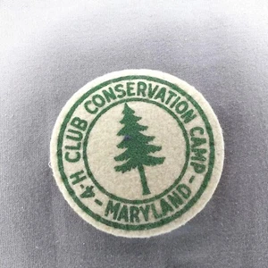 Maryland MD 4H Club Conservation Camp 2 3/4" Round Felt Patch - Picture 1 of 2