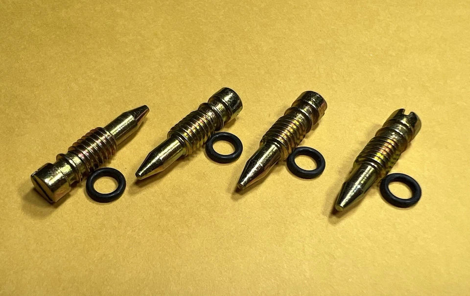 (4) Replace K&L Carburetor Drain Screw EX KZ Ninja KL KLR KLT Vulcan Eliminator - Image 1 of 1