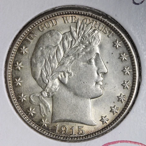 1915-D Barber Silver Half Dollar CHOICE UNC *UNCIRCULATED* MS E322 DHNM Cover