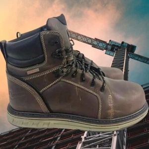 Danner Mens 6" Steel Yard Steel Toe Wedge Work Boots Brown 12538 Size 11 D - Picture 1 of 12