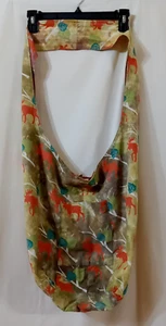 Stoff Umhängetasche Schultertasche Beuteltasche Tasche Handtasche Damen Elch Print Wende - Bild 1 von 5