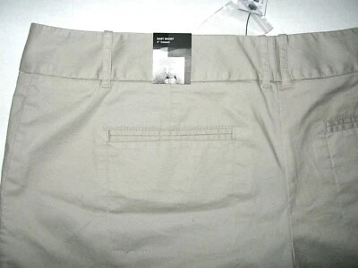 NOVO O SHORTS LIMITADO FÁCIL TAMANHO 12 X 4" PEDRA BEGE STRETCH NOVO COM ETIQUETAS US$ 45 - Imagem 1 de 4