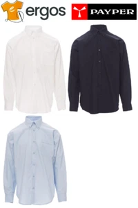 Payper ELEGANCE Camicia Sfiancata Da Uomo a Manica Lunga Lavoro Colletto Inglese - Imagen 1 de 5