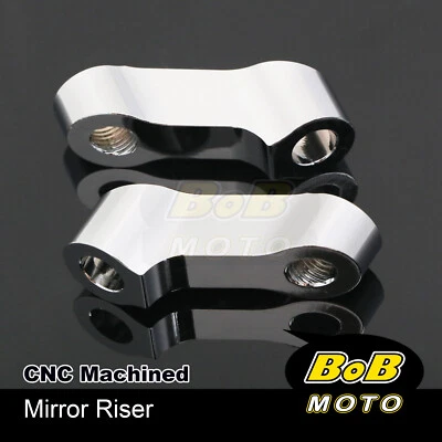 Extensores de montaje de espejo cromado para Honda CB 1100 EX RS 2010-2019 13 14 15 16 17 Foto 1 de 4