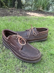 Russell Moccasin Trail Shoe Bison Leather Size 11 D - Picture 1 of 16