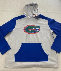 Felpa con cappuccio Florida Gators uomo XL grigio blu pullover felpa pile nuova con etichetta calcio - Foto 1 di 13