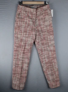 H&M Tweed Webhose Hose rot weiß schwarz Größe 4 nagelneu mit Etikett - Bild 1 von 16