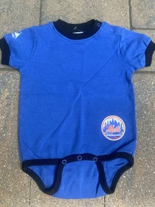 Mets One Piece Majestic Original Merchandise Baseball NY blau neu 6/9 Monate - Bild 1 von 4