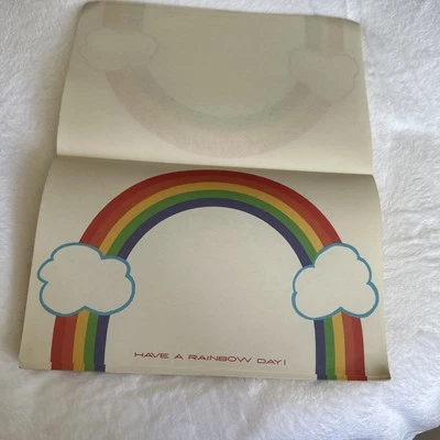 Vintage Rainbow “have A Nice Day” Note Pad 8 X 6” Approximately 75 Blank Pages  - Image 1 of 4
