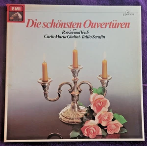 Giulini, Serafin ~ Die Schönsten Ouvertüren Von Rossini Und Verdi ~2 LP BOX SET - Picture 1 of 6