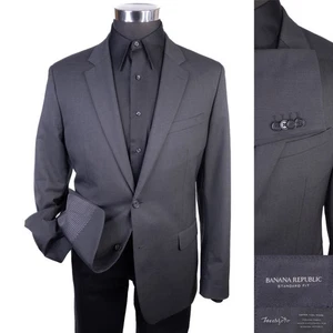 BANANA REPUBLIC SLIM Blazer Sport Mantel 2 Knopf Freizeit Jacke Gr. 42R WOLLE - Bild 1 von 15