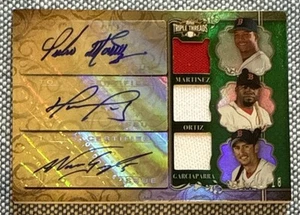 David ORTIZ MARTINEZ Nomar🔥2013 Triple Threads 3 Reliquias AUTO #TTARC-MOG 18/11📈 - Imagen 1 de 3