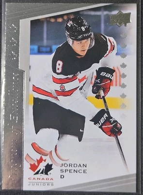 2021 Upper Deck Team Canada Jordan Spence 🇨🇦🇨🇦🇨🇦 Program Of Excellence  - Image 1 of 2
