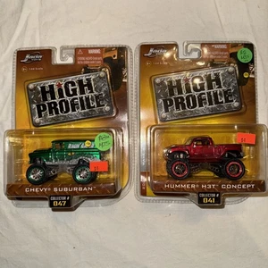 Lot (2) Jada High Profile 1:64 Wave 4 Chevy Suburban Hummer H3T Concept 2006 Neu in OVP - Bild 1 von 2