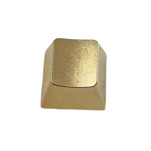 Mechanical Keyboard Keycap Zinc Alloy Keycap Matte Gold Finish Long Use - Picture 1 of 8