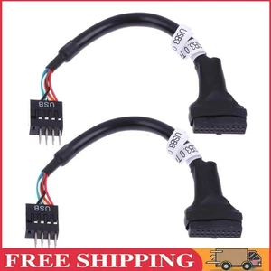 20/19 Pin USB3.0 Female to 9 Pin USB2.0 Male Motherboard Cable - Bild 1 von 12