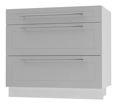 Schubladenunterschrank Kvantum REJS Vollauszug 90x50x82cm Farbe matt wählbar (Q- - Bild 1 von 4