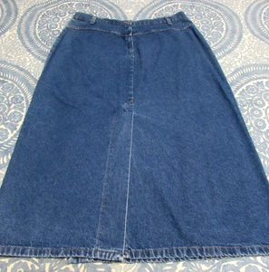 Vintage Crossroads Rock Damen 18 blau Denim mittlere Waschung hinten & vorderer Schlitz hergestellt in den USA - Bild 1 von 14