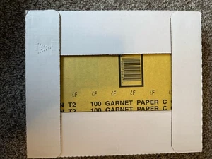 Norton 07660701515 9 x 11" Sanding Sheet 100 Grit Paper Backing Garnet, 100 Pack - Picture 1 of 4