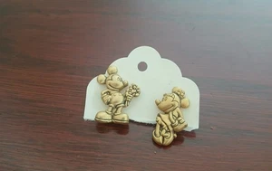 Set orecchini Topolino e Minnie Topolino tono oro Disney vintage - Foto 1 di 2