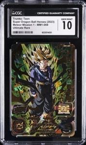 2023 SUPER DRAGON BALL HEROES - METEOR MISSION 1 TRUNKS:  TEEN CGC 10 GEM MINT - Picture 1 of 2