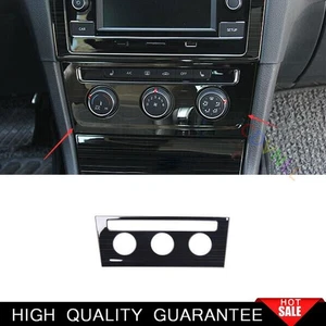 For VW Golf MK7 MK7.5 2014-2019 Black Steel Central Console AC Switch Panel Trim - Picture 1 of 8
