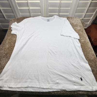 Polo Ralph Lauren Classic Fit Cotton T-Shirt Mens 3XL Crew Neck White Pony - Image 1 of 4