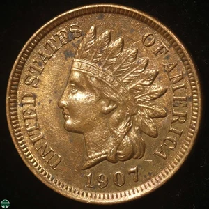 1907 Indian Head Small Cent - Uncirculated Details: Cleaned - Picture 1 of 2